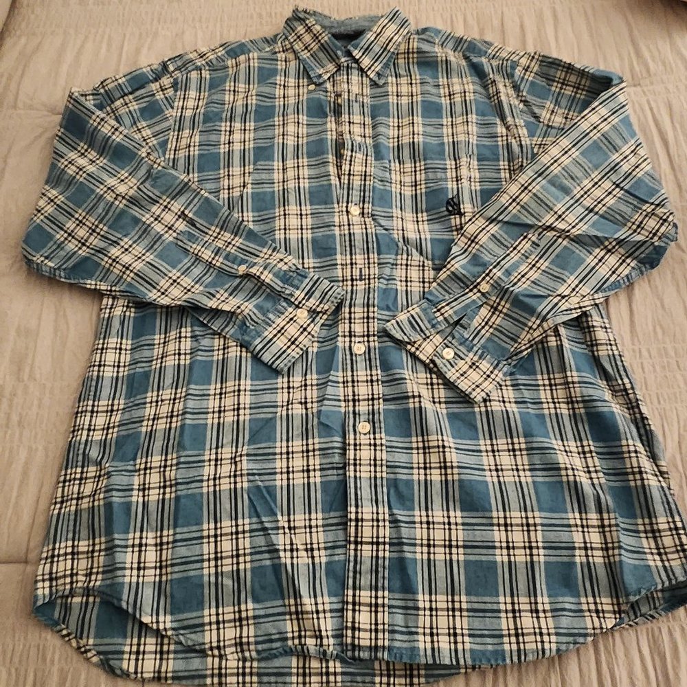 Vintage (1995) Nautica Plaid Shirt Size M - Soft